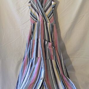 Colorful Striped Maxi Dress